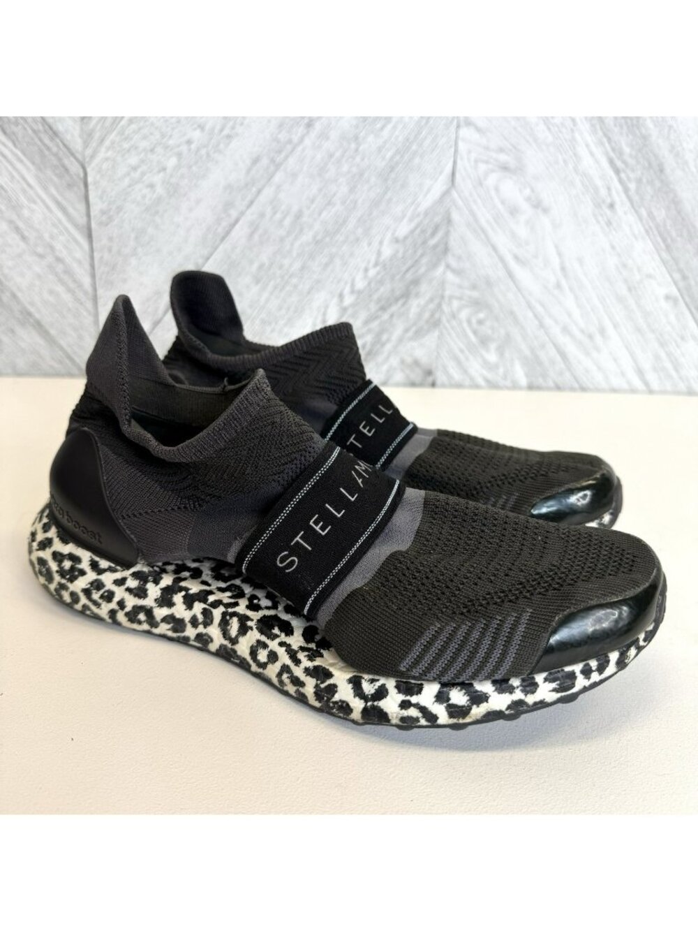 Stella McCartney x Adidas UltraBoost 3D Leopard Shoes Primeknit Womens Size 8